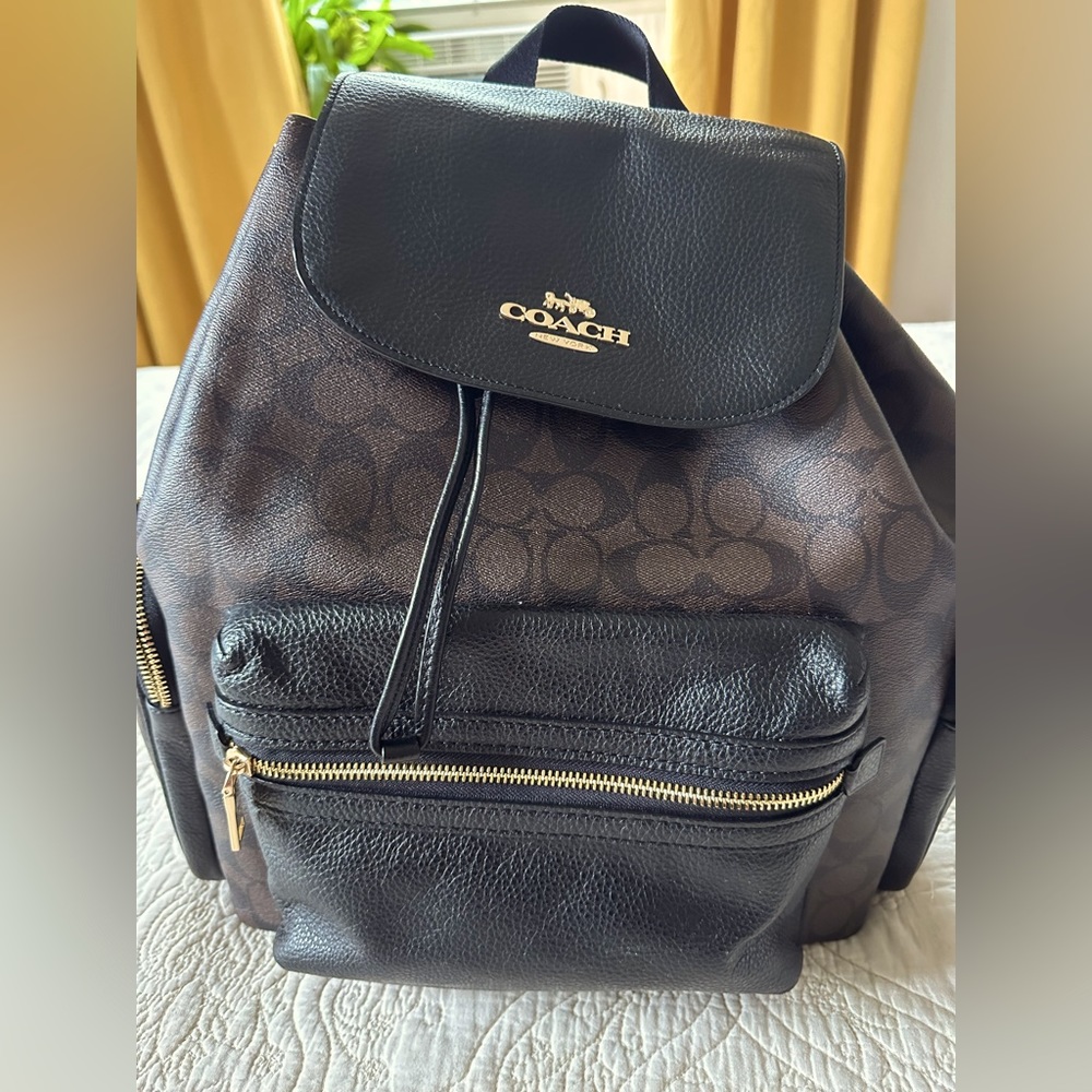 Authentic Coach Backpack in Signature Canvas